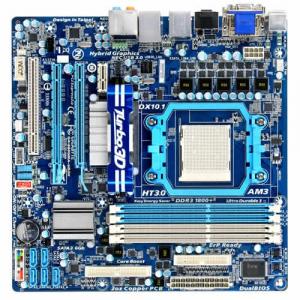 MB 880GMA-UD2H AM3 880G+SB850 ATX VGA + 1*PCI-Ex16 PCI-E 2.0 1*PCI +1*PCI-E*1+1*PCI-Ex4 4*DDR3 1*PATA 6*SATA2 RAID 12*USB2 2*USB3 2*1394 1*GbLAN 8ChAUDIO Dual BIOS GIGABYTE