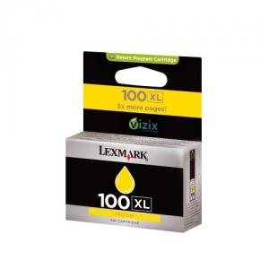 Lexmark ink 100XL Yellow High Yield Return Program Ink Cartridge - 14N1071E