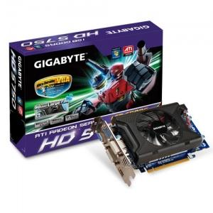 Placa video Gigabyte Ati Radeon HD 5750, 1024MB, DDR5, 128bit, DVI, HDMI, PCI-E