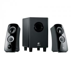 BOXE Z323 Black, 2.1, 30W RMS, 360-degree Sound, Down-firing Subwoofer, Stereo Headphone Jack LOGITEC