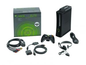 Consola XBOX 360 Elite (HDD 120GB, controller wireless, casti) + joc Halo 3 + Fable 2