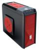 Carcasa CHIEFTEC DRAGON Mediumtower (USB/eSATA/Audio), 4 Fans, mATX, ATX, 4x5.25 6x3.5, Black/Red, CH-07B-R-OP