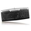 A4Tech KR-86, Multimedia Keyboard PS/2 (Silver/Black) (US layout