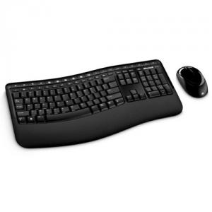 Kit Tastatura&amp;Mouse Microsoft Desktop Comfort 5000, Wireless, Blue Track, USB, negru, CSD-0001