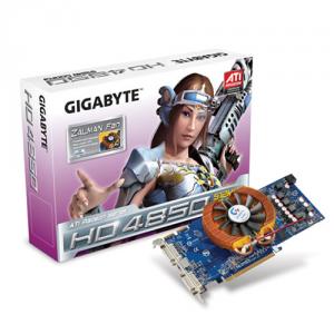 VGA PCIE X16 2.0 512 DDR3 Radeon HD 4850 256 BIT 2xDual-link DVI-I TV OUT R485ZL-512H GIGABYTE