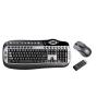 Kit Tastatura&amp;Mouse Delux wireless, tastatura Office&amp;Multimedia, Blue/Black, super design, mouse laser 1200dpi, mini USB receiver, DLK-8000GO+M315G