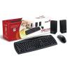 Kit tastatura&amp;mouse&amp;boxe genius kms 110 black, ps2, ns 120+