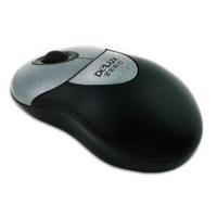 Mouse Delux optic, scroll, PS2, silver&amp;black, DLM-326B