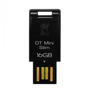 KINGSTON Data Traveler MiniSlim, 16GB DTMS, USB 2.0, BLACK
