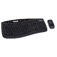 Kit Tastatura&amp;Mouse Microsoft Desktop 2000, Wireless, Optic, USB, negru, 65V-0001