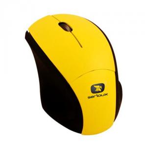 Mouse USB mini optic Serioux Pastel 3000 yellow, scroll, bliste