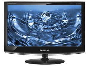Monitor 19'' SAMSUNG LCD TV Monitor 933HD, wide, 1360x768, 5 ms, DVI, 1000:1 (DCR 10.000:1), 300 cd/mp, 170/160,Tv Tunner, boxe, telecomanda, HDTV, Glossy Black