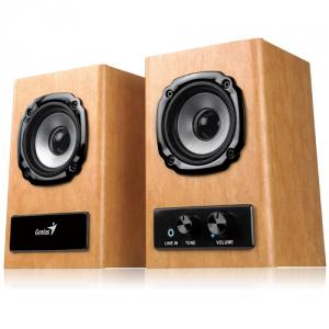 Boxe 2.0 Genius SP-HF360A Wood, 10W RMS, 360W PMPO, Line-in, headphone jack, 3173093810