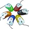 Mouse USB mini Serioux Rainbow 580, transparent red, scroll, big box + blister