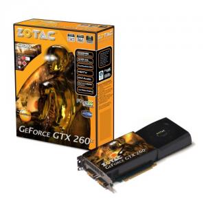 Placa video Zotac nVidia GeForce GTX 260, 896MB, DDR3, 448-bit, SLI ready, PCI-E