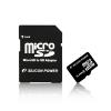 Card memorie Silicon Power Micro SDHC 4096MB + adaptor, Class 4, Retail, SP004GBSTH004V10-SP