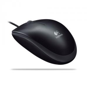 Logitech B110 Optical Corded Mouse (Black)