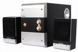 A4Tech AS-318, 2.1 Stereo Speakers (Silver/Black)
