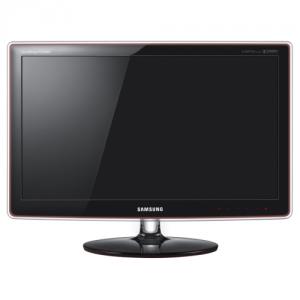 Monitor 22&quot; SAMSUNG LCD TV Monitor P2270HD, wide, 1920x1080, 5 ms, DVI, 1000:1 (DCR 50.000:1), 300 cd/mp, 170/160,Tv Tunner, boxe, telecomanda, HDTV, Rose-Black