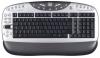 Tastatura A4Tech KB-26, Multimedia Keyboard PS/2 (Silver/Black) (US layout