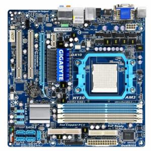 MB MA78LMT-US2H AM2+ 760G+SB710 mATX VGA 2*PCI+1*PCI-Ex1 4*DDR3 4*SATA2 1*PATA RAID 1*GbLAN 8ChAUDIO DUAL BIOS GIGABYTE