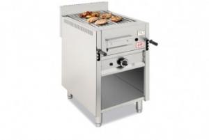 Grill cu roca vulcanica pe gaz 470x700x850 pe suport