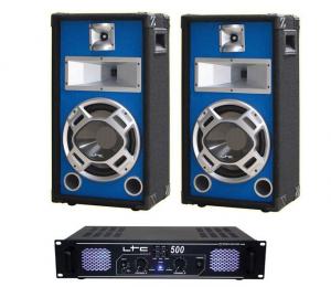 (DJ10BB) Set Boxe 10 Basic Blue+Amplificator LTC500