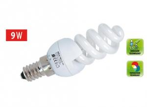 KFS 9/14H Lampa compacta, spirala, lum. rece