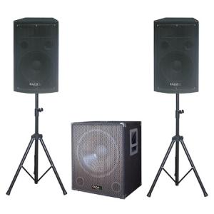 CUBE 1812 - Kit Subwoofer 18 Inch + 2 Sateliti 12 Inch + 2 Stand