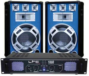 Set Boxe 15 Basic Blue+Amplificator LTC1000-DJ15BB