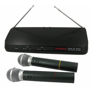 Microfon wireless VHF 2 canale WR202R SEKAKU - MIK0070