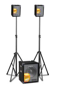 PA System 2.1 Portabil 280W + Mixer 4 Canale-CUBE202