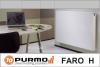 Radiator decorativ orizontal din otel, tip 21 900x 450 alb, purmo faro