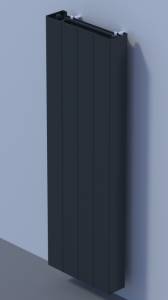 Radiator vertical din otel, tip 20 600 x 1800 negru, EURAD G20