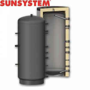 Rezervor acumulare puffer vertical Sunsystem 2000 litri, model P 2000 IZ, izolatie, Pmax 3 bar