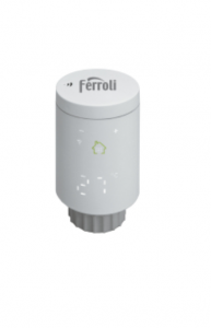 Cap termostatic inteligent (ZIGBEE), cu posibilitate de comanda pornire centrala, Ferroli FER 818
