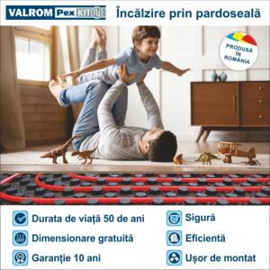 Pachet incalzire in pardoseala, pentru 80 metri patrati, Valrom Pex Kit