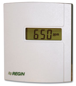 Traductor temperatura ambianta Regin, IP30, 0-50  C semnal iesire 0-10V, cu afisaj