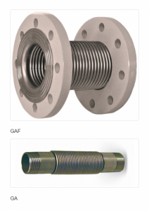 Compensator de montaj Giuliani Anello - Watts (racord anti-vibratie) pentru instalatii de gaz. Corp din otel inox, flanse din otel carbon, PN3 bar. DN65. Temperatura de lucru -20   +60grC