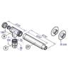 Kit evacuare coaxial orizontal pentru cazane ACV (C13) DN100 150 mm