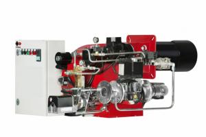 Arzator mixt pe gaz motorina, modulant, 1160-2900 kW, 4  , cap de ardere lung, F.B.R model K 250 M TL EL + R CE-CT