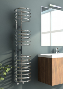 Radiator decorativ pentru baie, 300x1600, Alb, Ferroli Luna