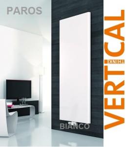Radiator decorativ vertical din otel, tip 11 1800x530 alb, Purmo Paros V