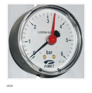 Manometru axial 1 4  , O63mm, ac indicator referinta, 0 10bar, Fimet - Watts