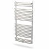 Radiator baie portprosop curbat, 399 x 714 alb, purmo santorini c