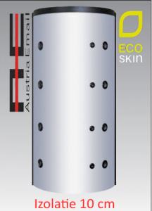 Rezervor de acumulare cu doua serpentine (puffer), cu izolatie, Austria Email model PSRR 1000 - 1000 litri