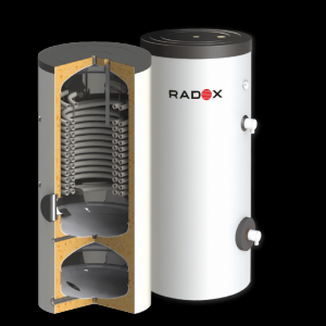 Boiler tip rezervor COMBI TANKS, cu o serpentina si buffer, montare verticala, Radox COMBI 250 60