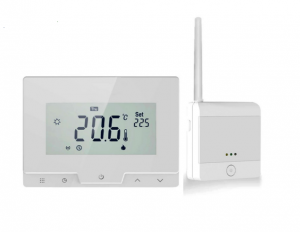 Termostat ambiental programabil cu control vocal ALEXA, Homplex model Division Gas DG19 WI-FI ALB