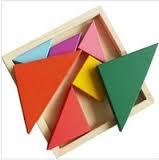 Puzzle Tangram lemn (mic)