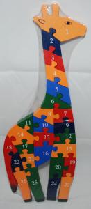 Puzzle lemn cu litere si cifre
